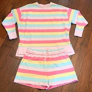 Cabana by Crown & Ivy short set. Top is Medium & Shorts are Large